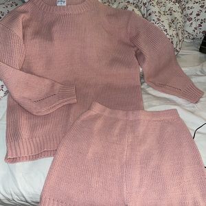 princess polly pink sweater set 💗